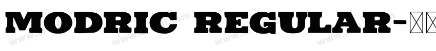 MODRIC Regular字体转换